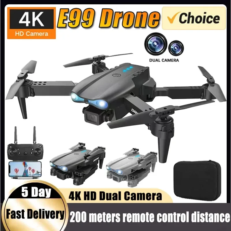 E99 Brushless drone HD aerial photography dual camera optical flow positioning aircraft folding remote control aircraft - Image 2